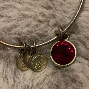 Alex and ani garnet bracelet